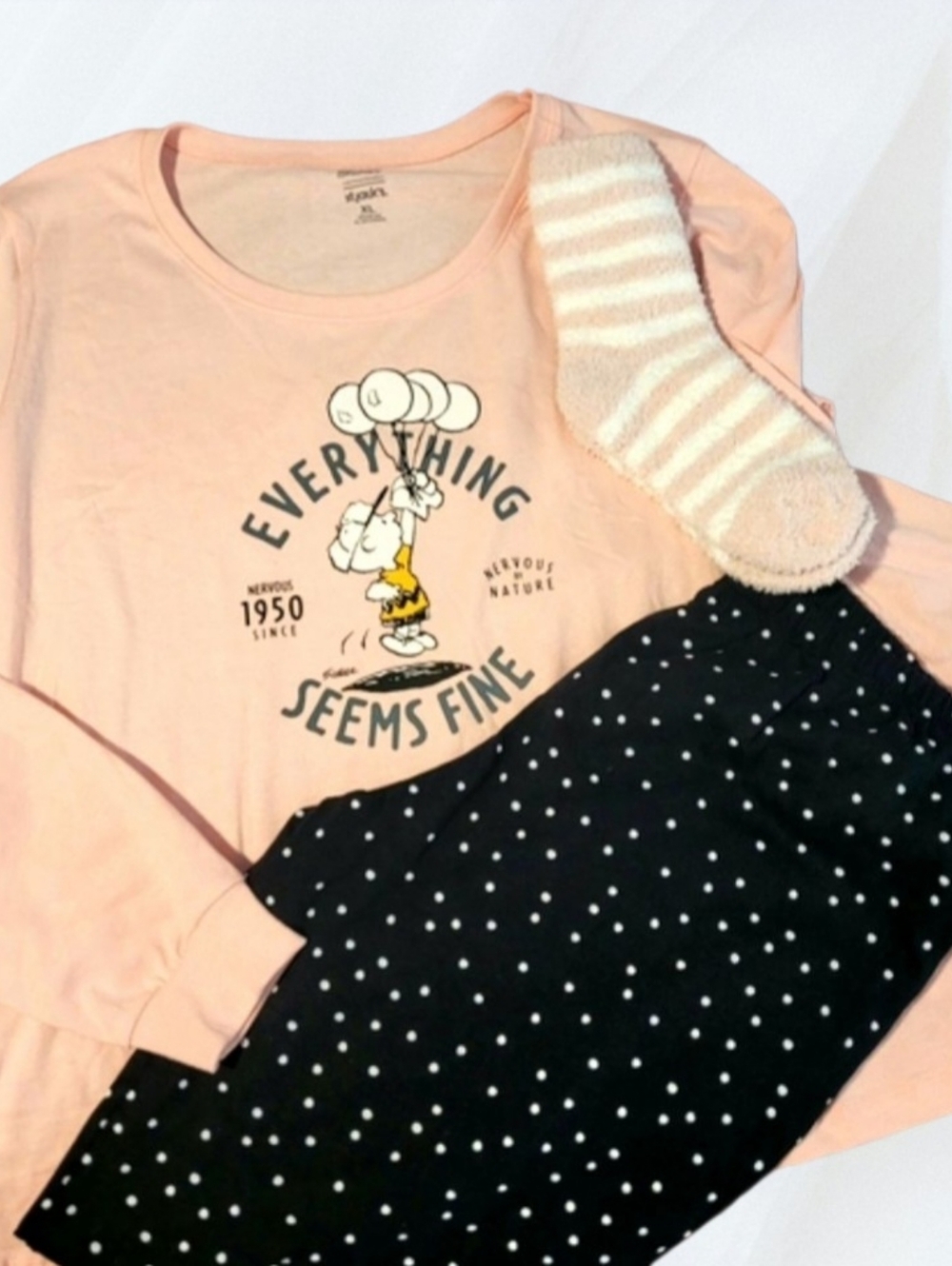 Nwt Snoopy Pajama Set XL – Cute & Cozy 💕